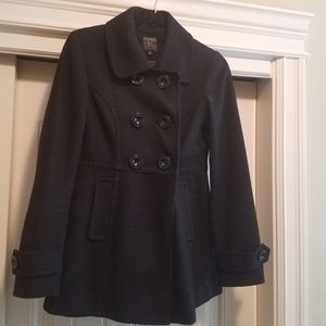 Classic Black Pea Coat